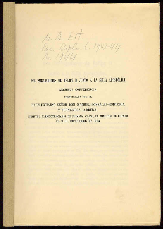 Los embajadores de Felipe II junto a la Silla Apostólica. …