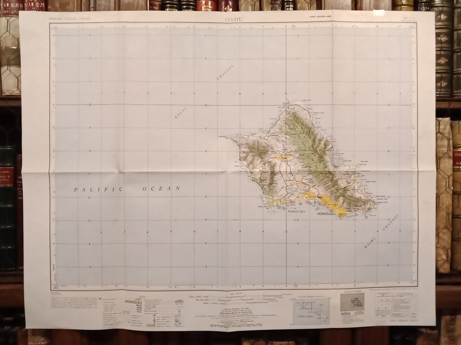 [Mapa de] OAHU = HONOLULU , Hawaiian Islands