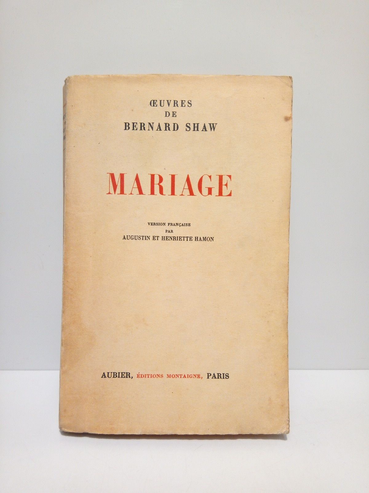 Mariage / Version française de Agustin ry Henriette Hamon