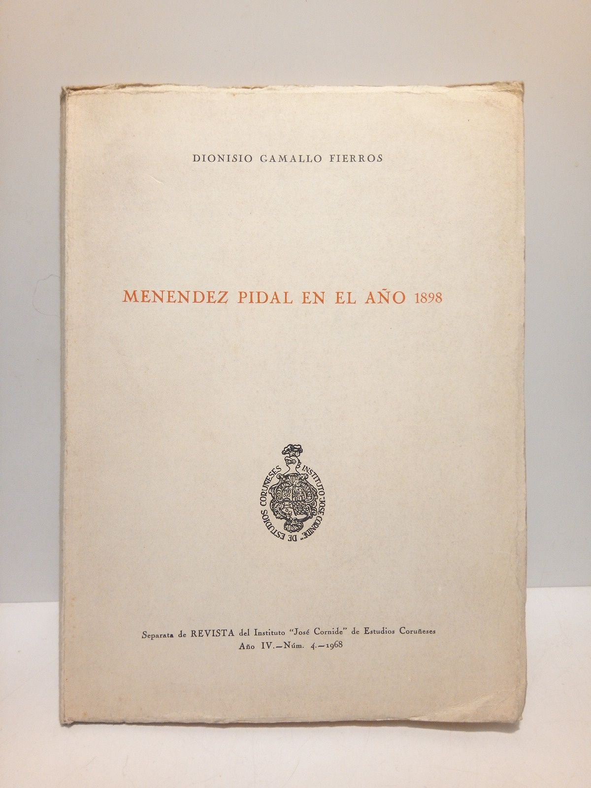 Menéndez Pidal en el año 1898