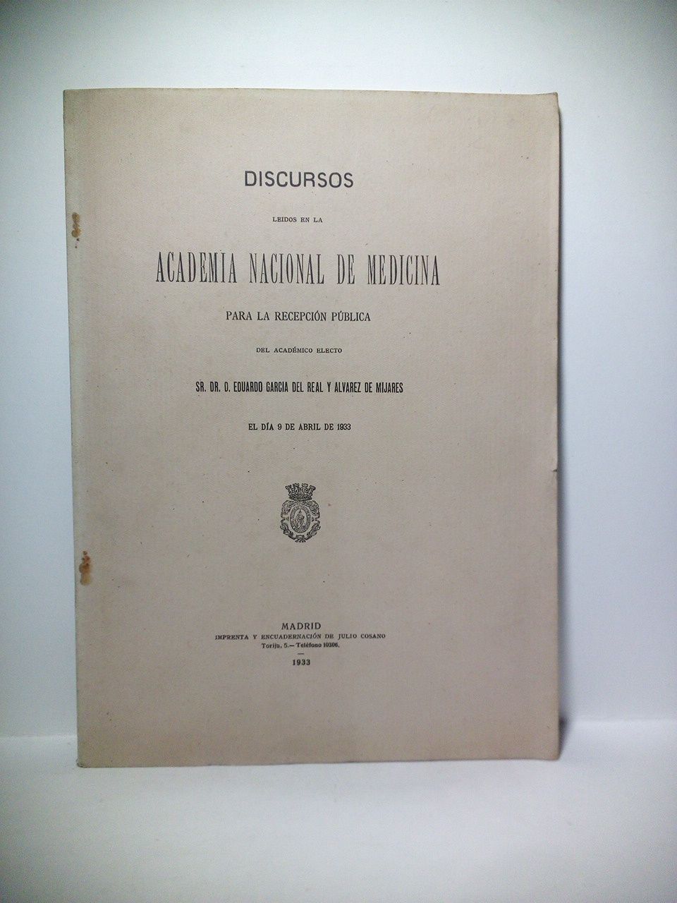 Notas a propósito de la historia del tifus exantemático. (Discurso …