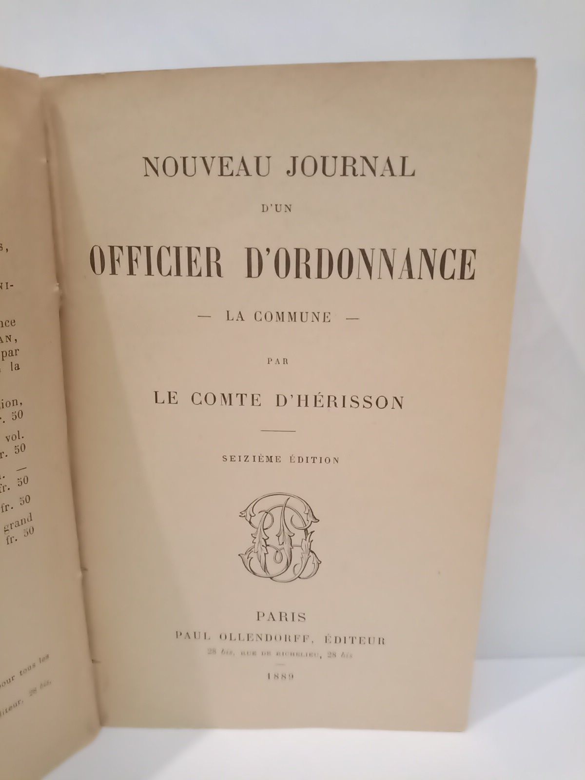 Nouveau journal d'un officier d'ordonnance: La Commune