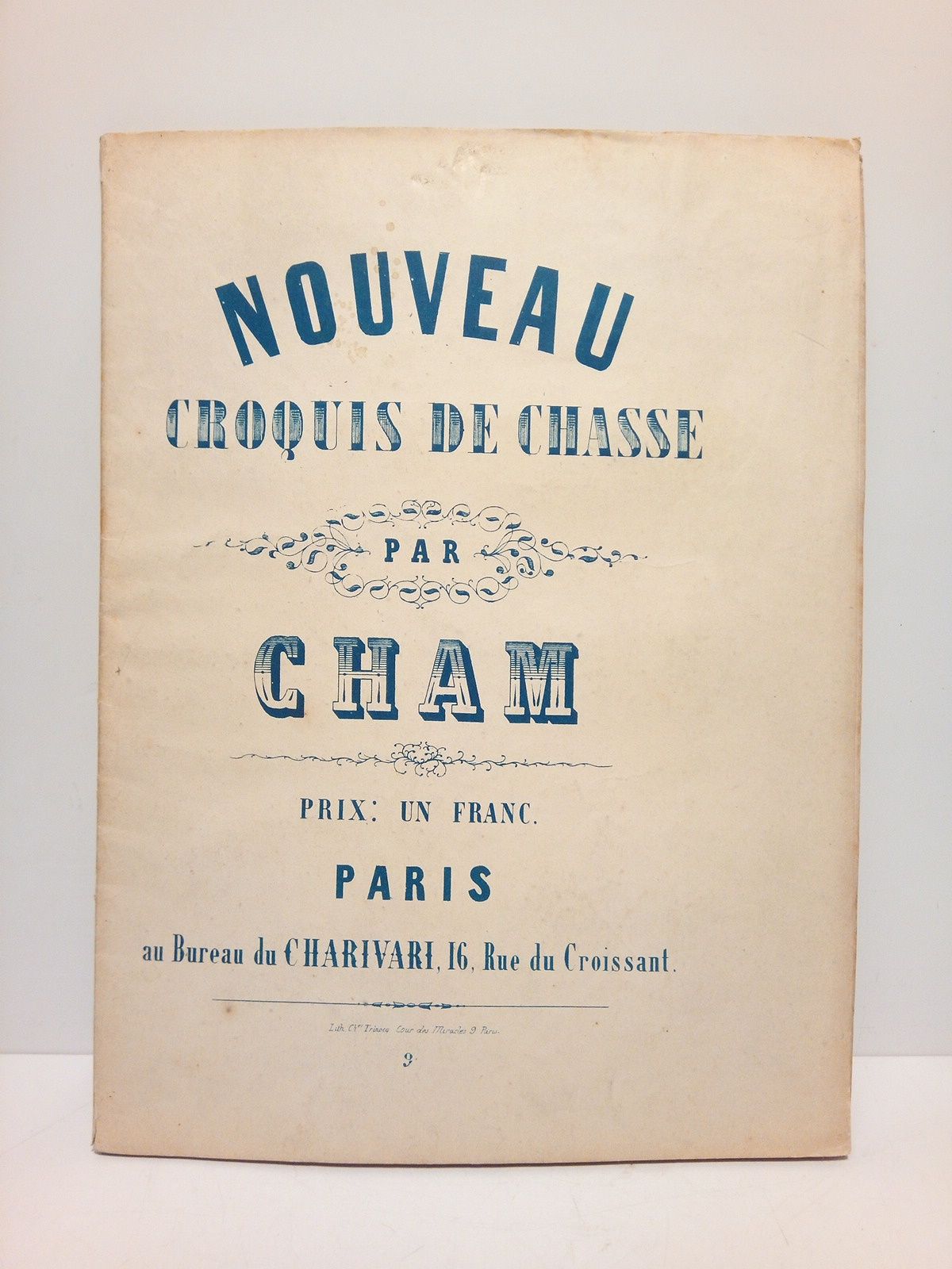 Nouveaux croquis de chasse. [Bonito álbum de 15 láminas xilográficas …