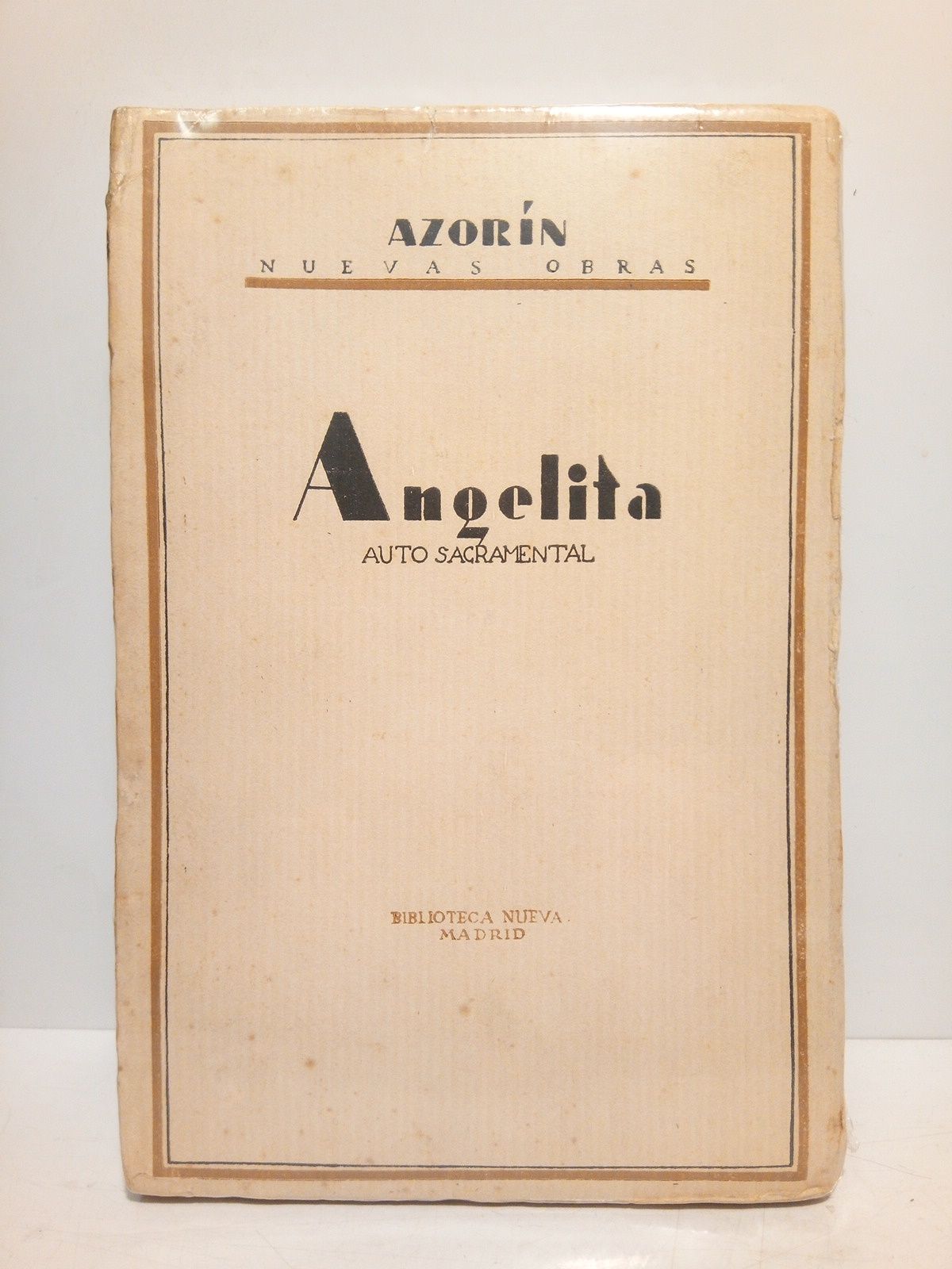 Nuevas Obras: ANGELITA. (Auto sacramental)