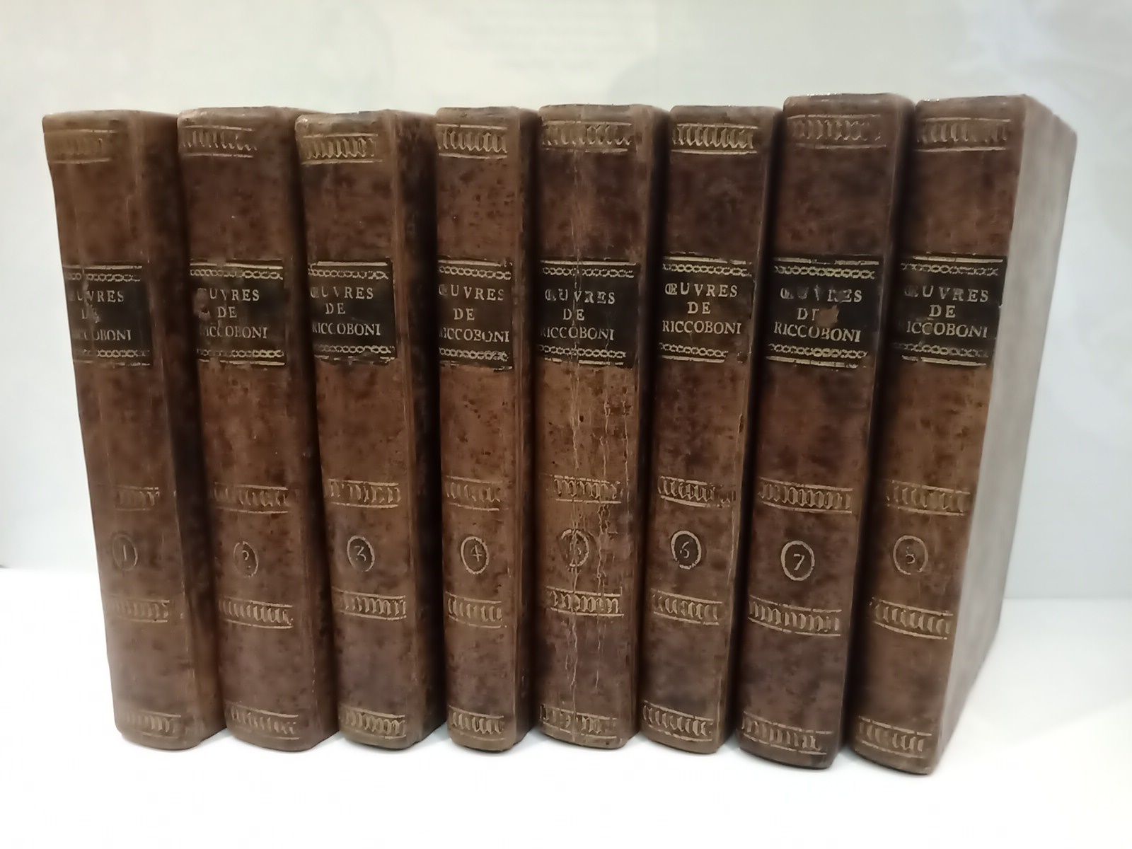 Oeuvres Complettes de Madame Riccoboni. [COMPLETA EN 8 VOLS.]