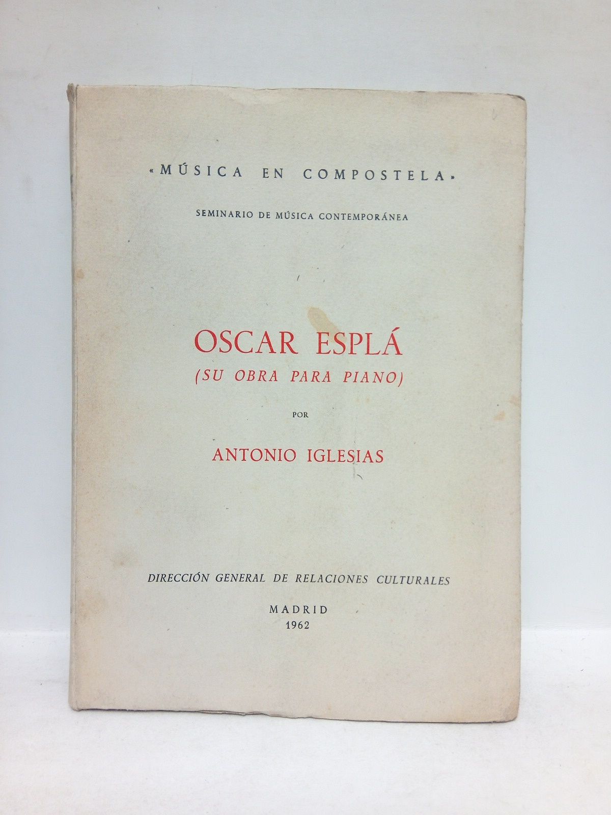 Oscar Esplá: su obra para piano