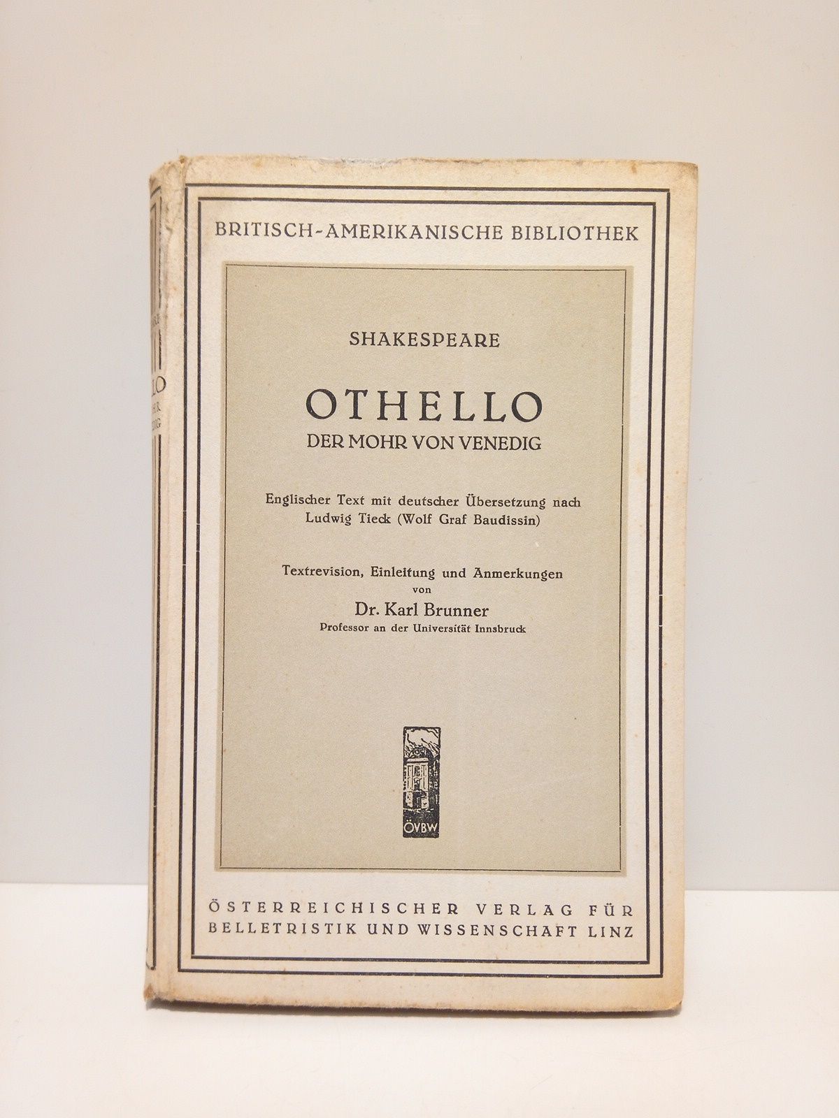 Othello, der Mohr von Venedig / Englischer Text mit deutscher …