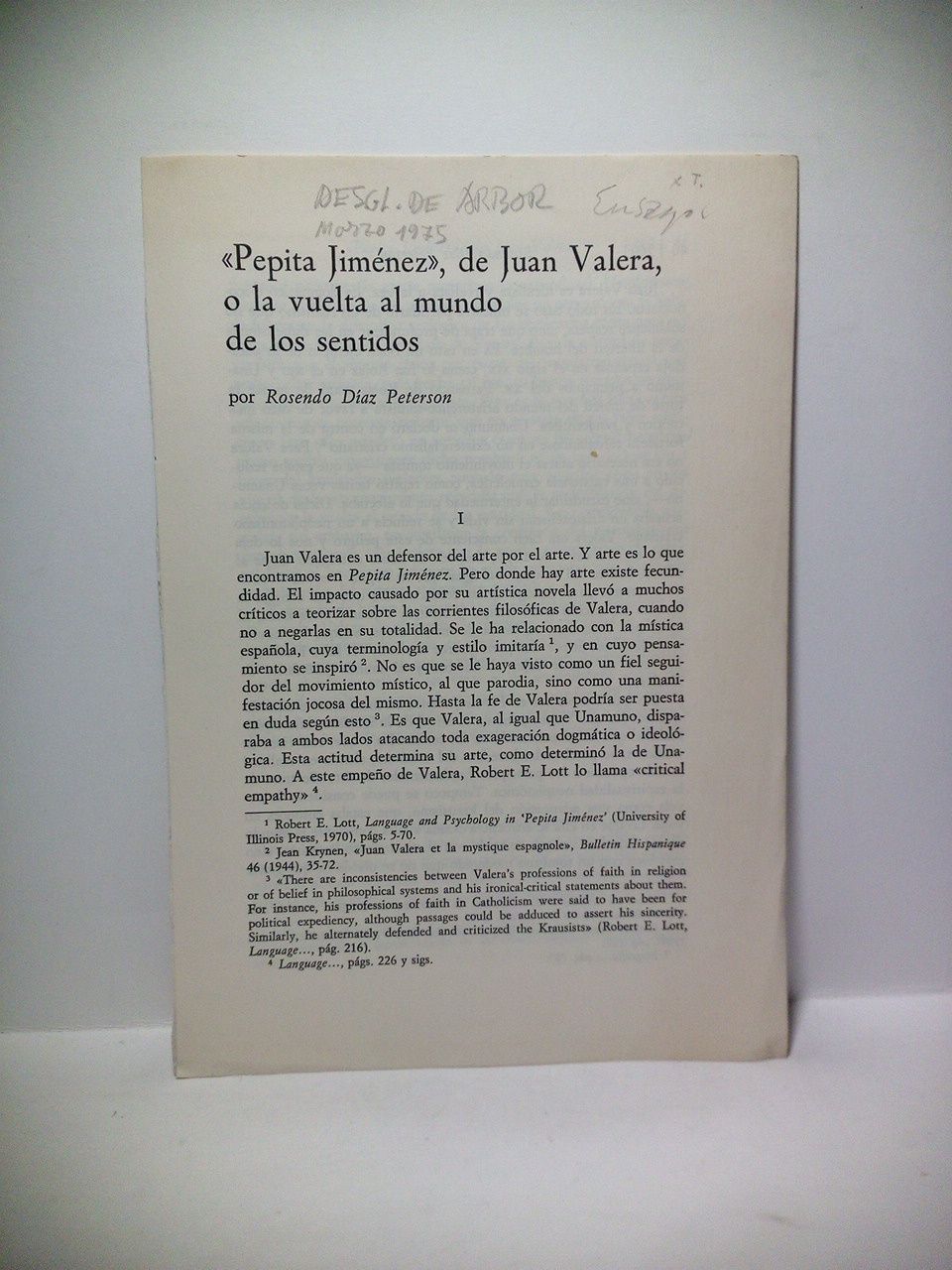 Pepita Jiménez, de Juan Valera, o la vuelta al mundo …
