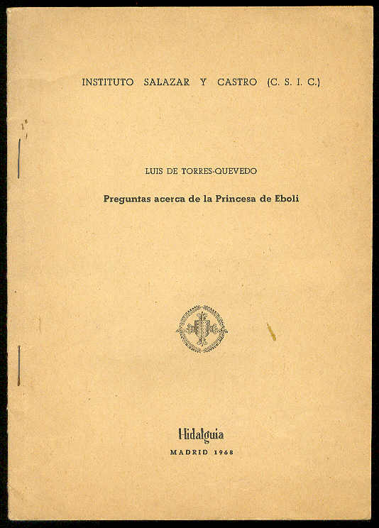 Preguntas acerca de la Princesa de Eboli