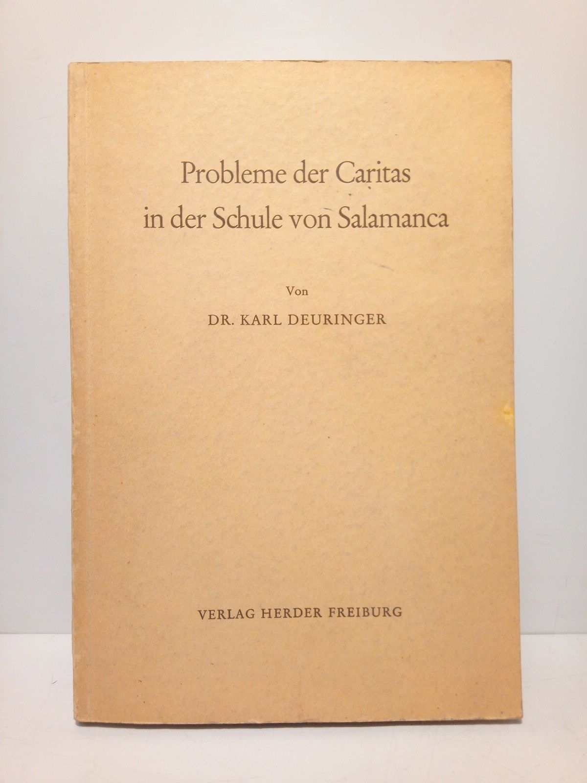 Probleme der Caritas in der Schule von Salamanca