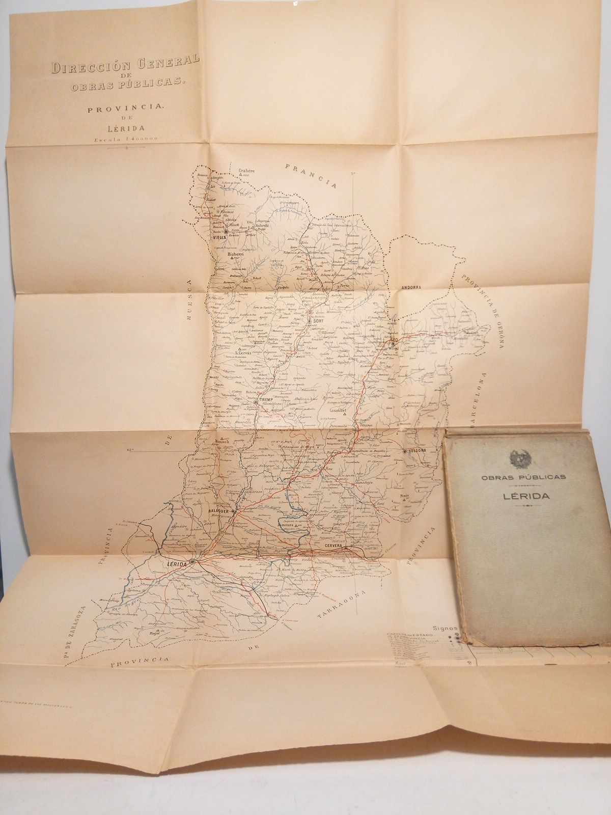 Provincia de Lérida [Mapa escala 1:400.000]