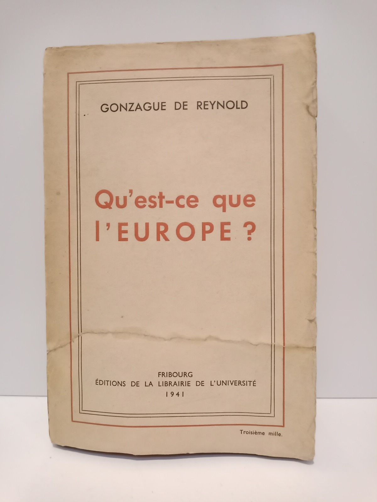 Qu'est-ce que l'Europe. I, Les origines: La réponse géographique; La …