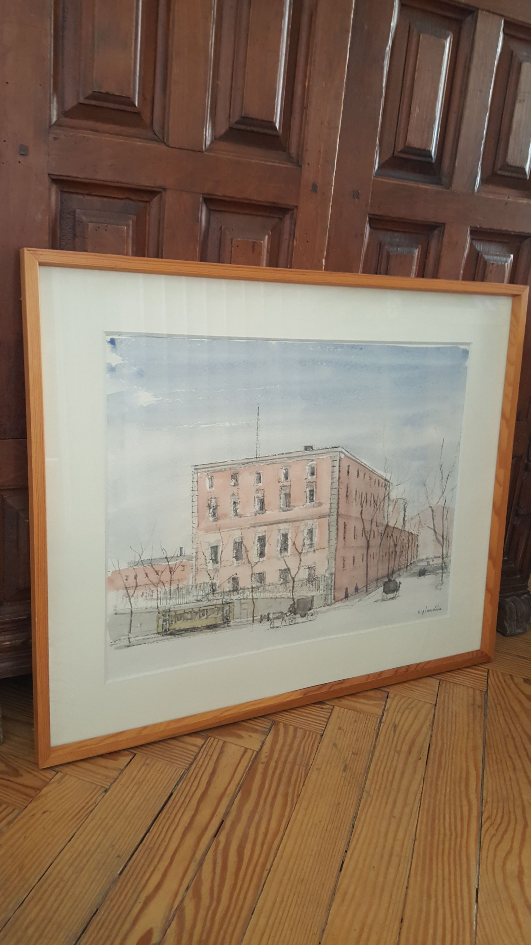 Real Fábrica de Tabacos. Acuarela sobre papel