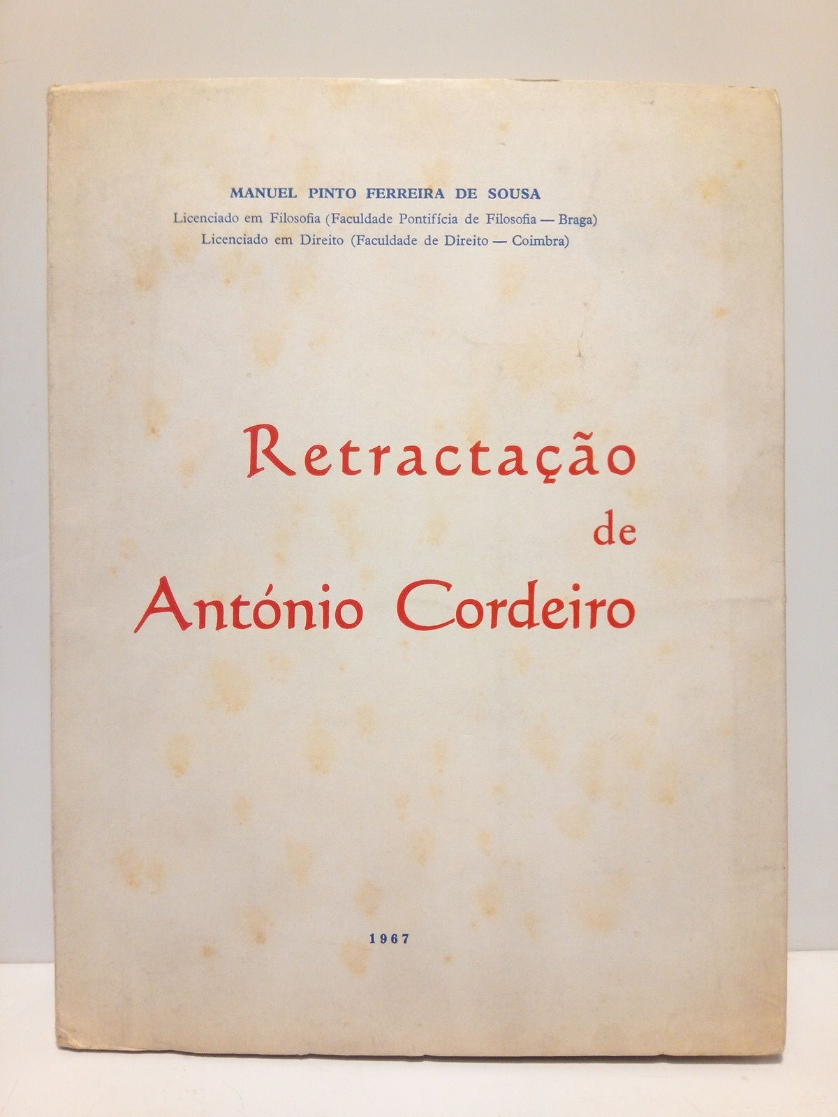 Reatractaçao de Antonio Cordeiro