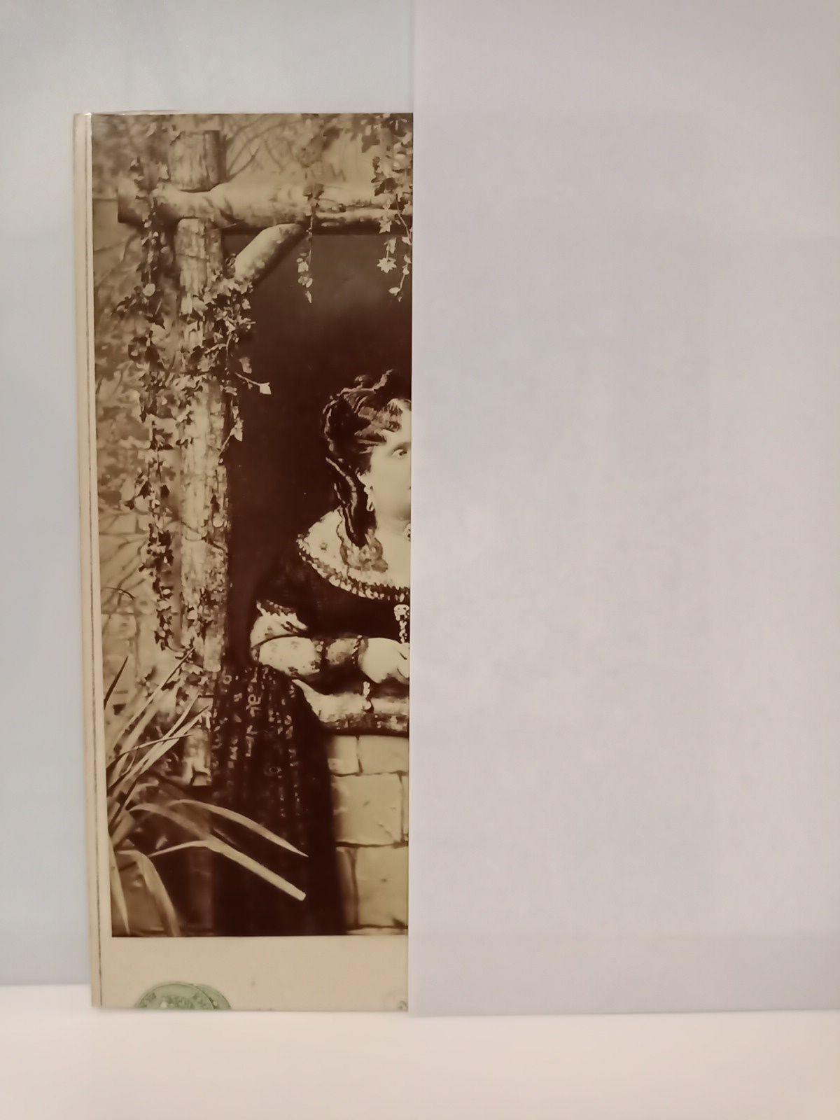 Retrato de S. M. la Reina Isabel II asomada a …