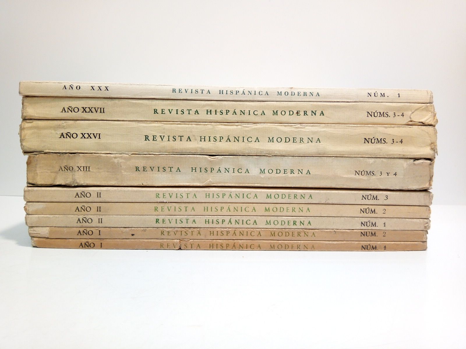 REVISTA HISPANICA MODERNA. Boletín del Instituto de las Españas. Casa …