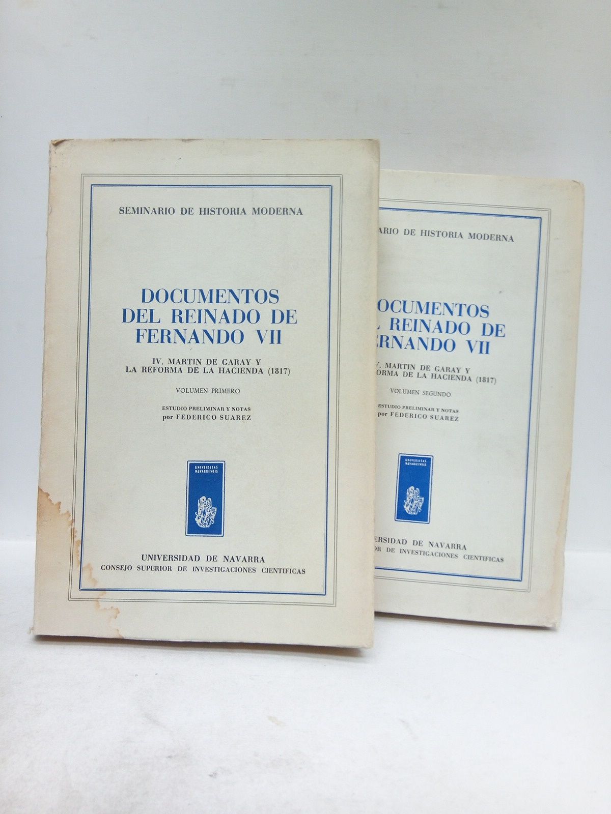 Seminario de Historia Moderna. Documentos del reinado de Fernando VII. …