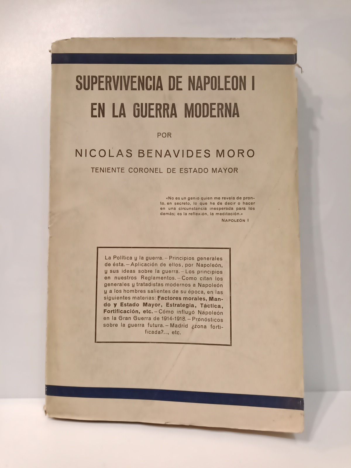 Supervivencia de Napoleón I en la guerra moderna / por …