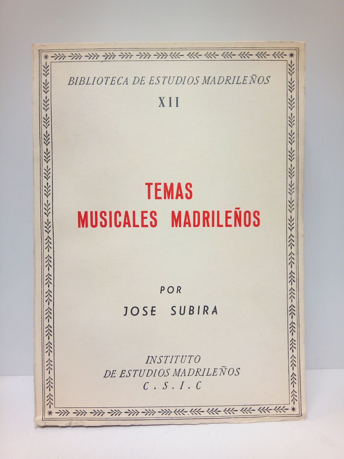 Temas musicales madrileños. (Evocaciones históricas)
