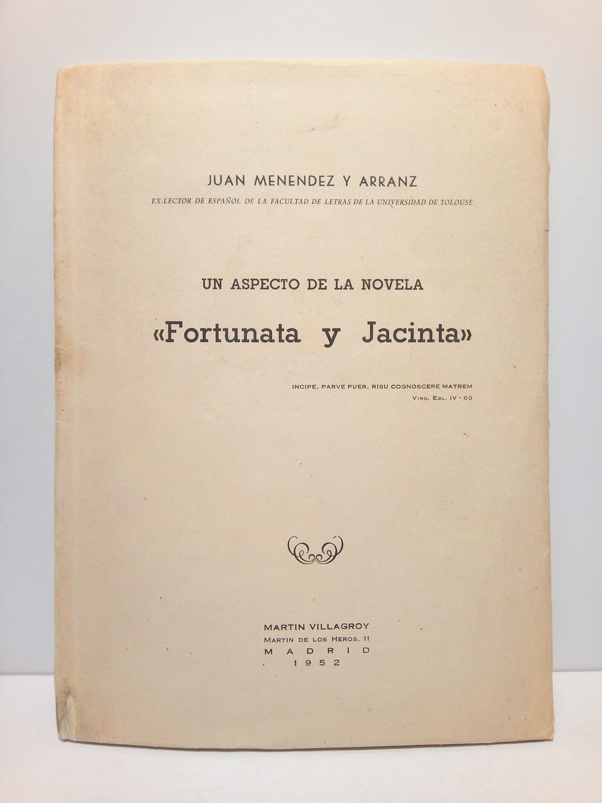 Un aspecto de la novela "Fortunata y Jacinta"
