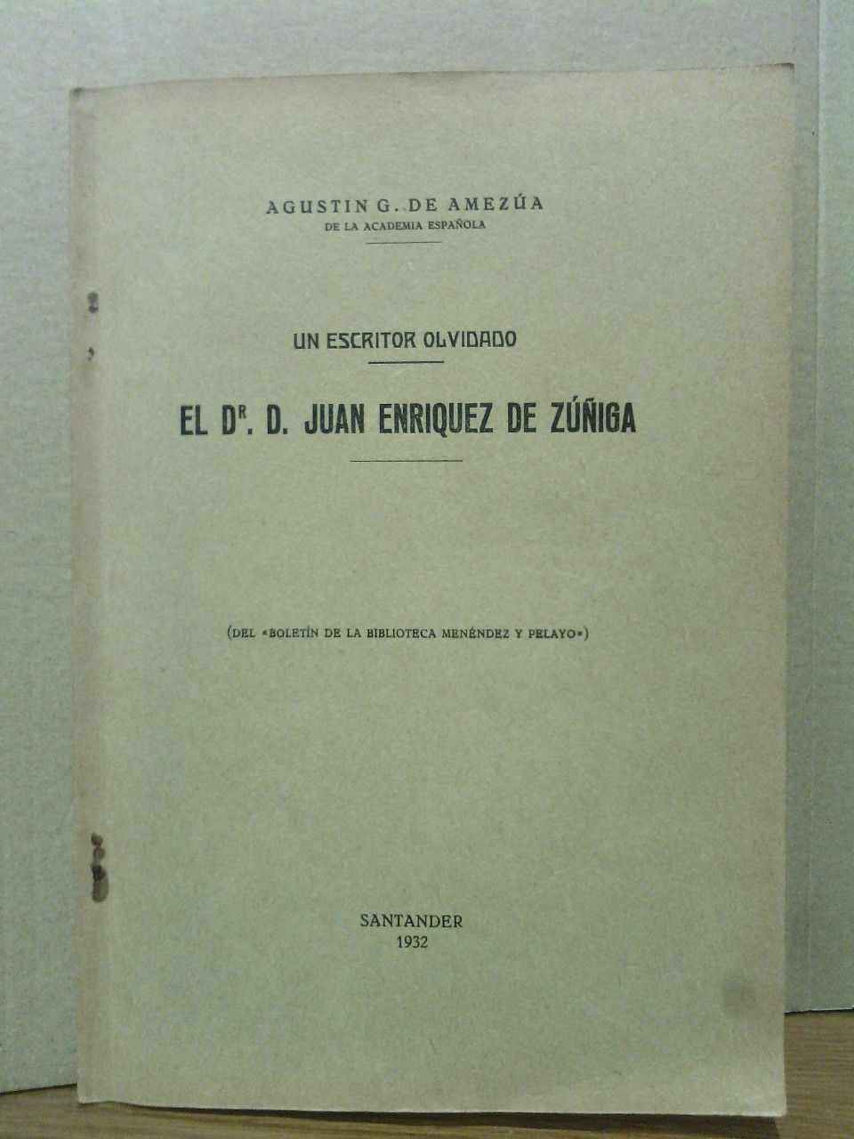 Un escritor olvidado: El Dr. D. Juan Enriquez de Zúñiga