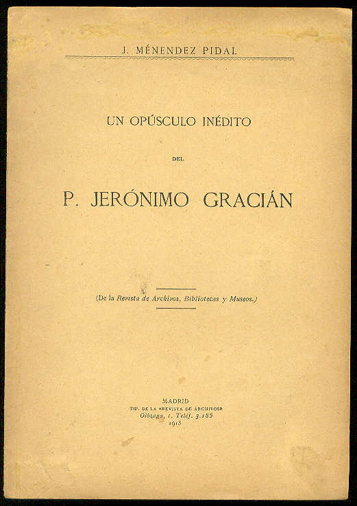 Un opúsculo inédito del P. Jerónimo Gracián: "Diálogo de un …