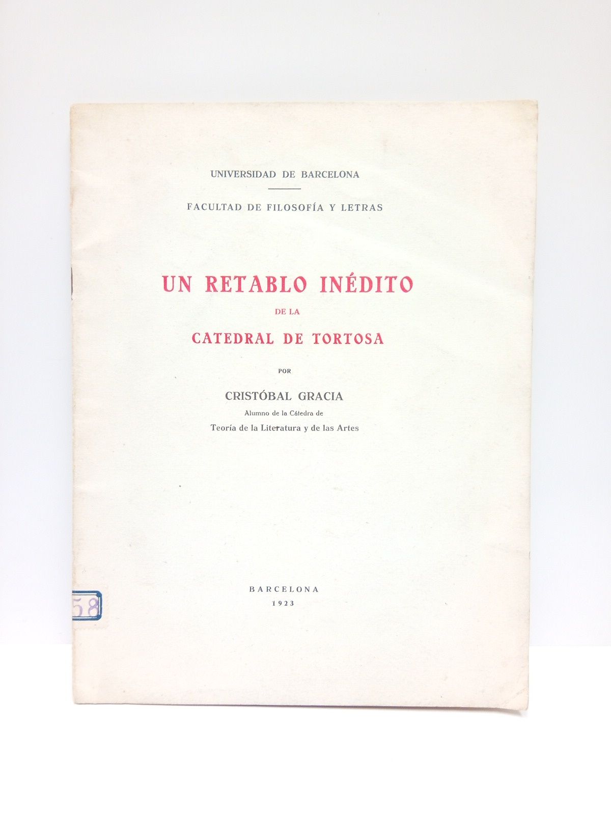 Un retablo inédito de la Catedral de Tortosa