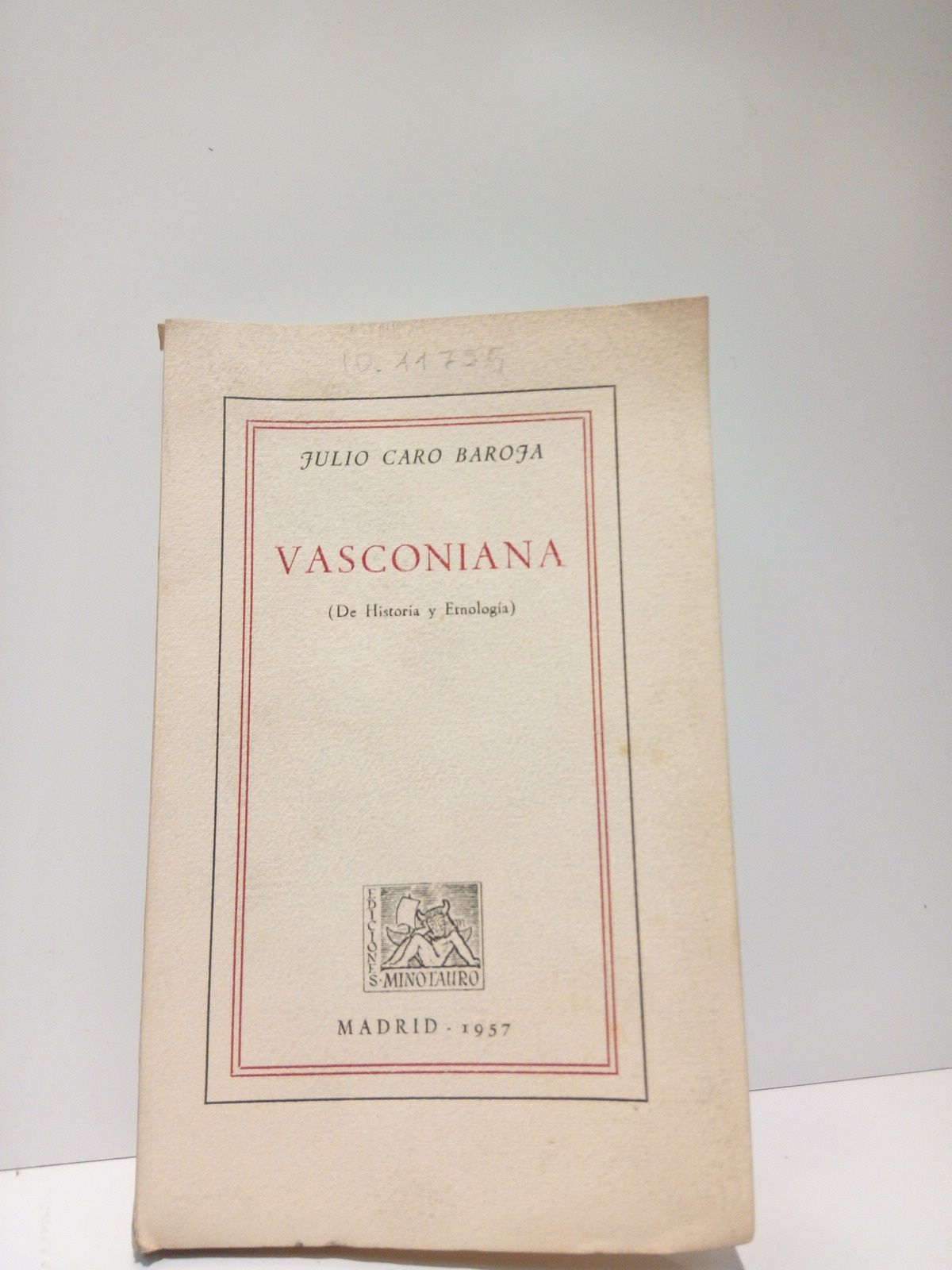 Vasconiana: De historia y etnología