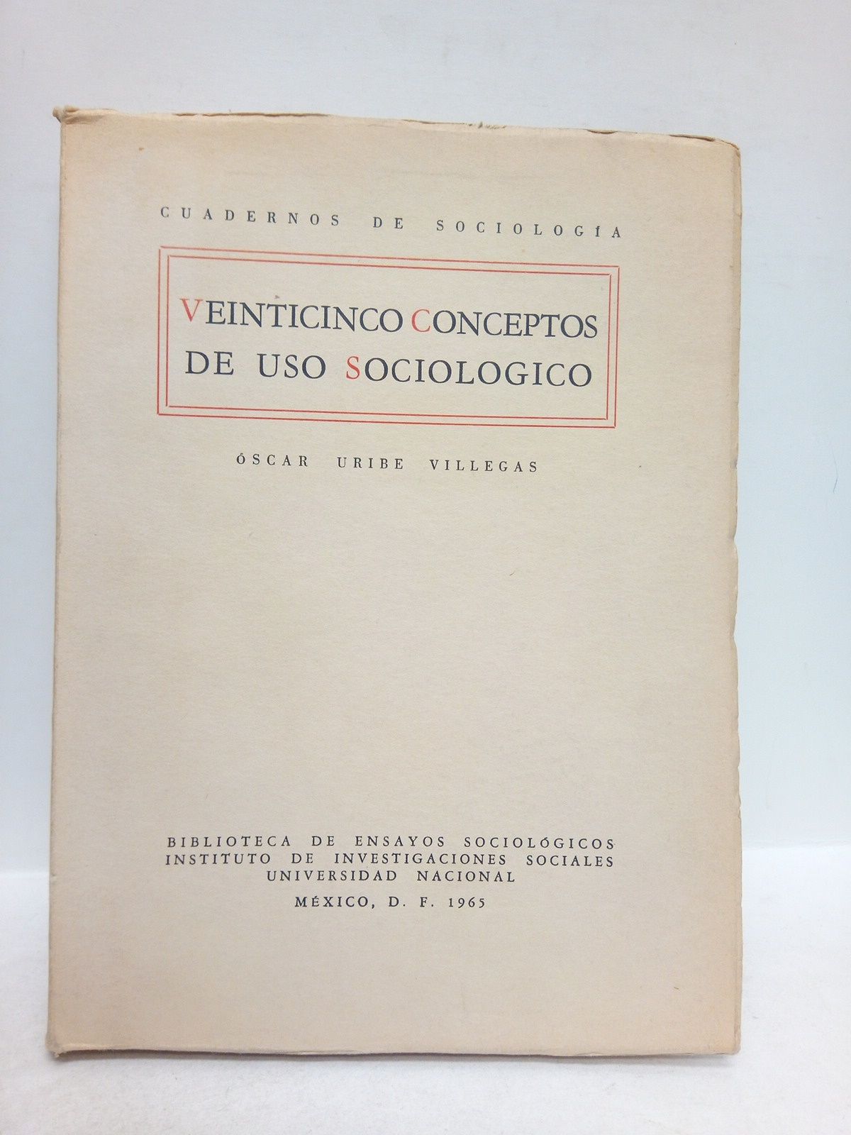 Veinticinco conceptos de uso sociológico