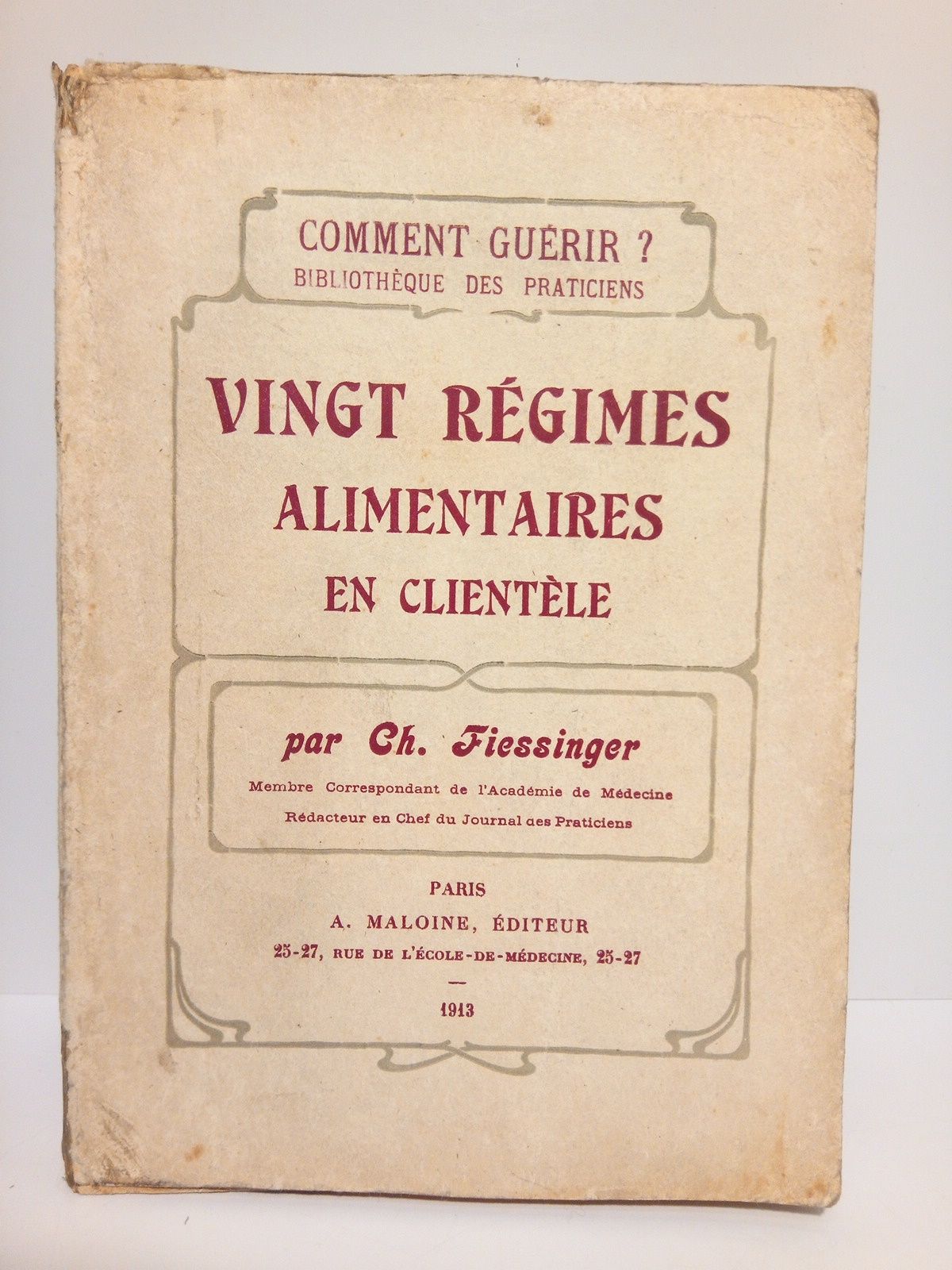 Vingt régimes alimentaires en clientèle