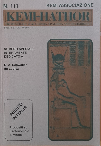 Kemi-Hathor Trimestrale di Alchimia, Spagiria, e studi simbolici