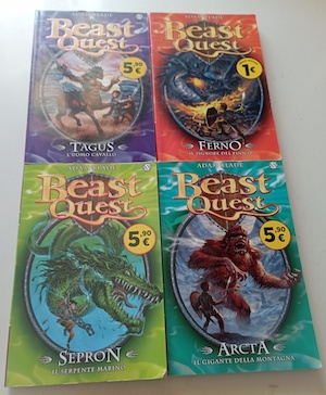Beast Quest 1/2/3/4/7 (Titoli visibili in foto e nelle note)