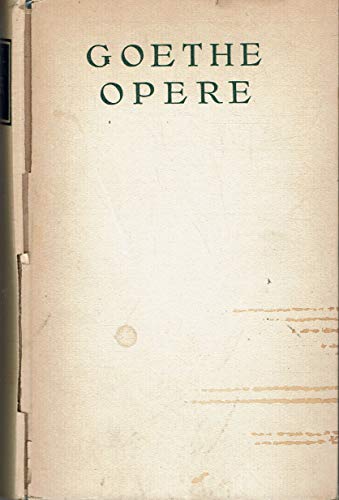 Johann Wolfgang Goethe :OPERE- VOL 2