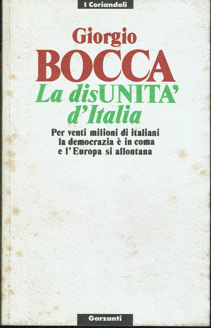 La disUNITA' d'Italia