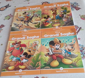 Le Grandi Saghe : Topolino Kid volumi 1/2/3/4 storia completa