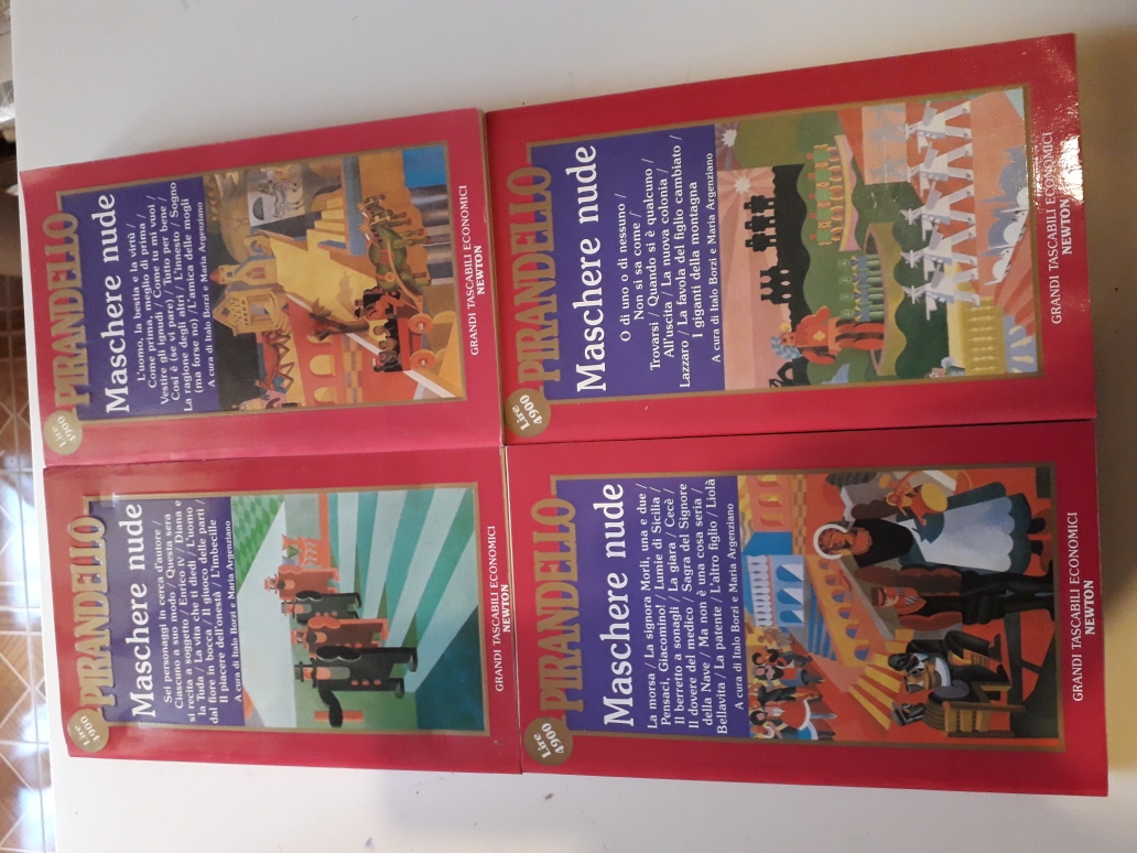 Maschere nude. Vol.1/2/3/4 commedie,titoli nelle, note.