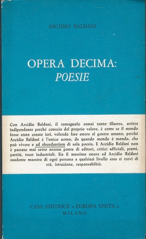 Opera decima: Poesie