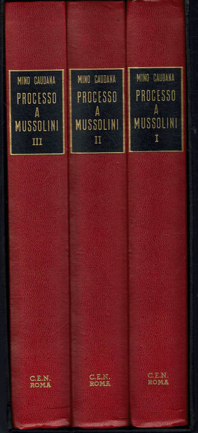 Processo a Mussolini 3 volumi con cofanetto.