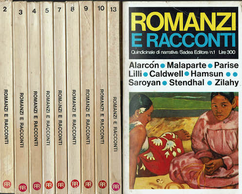 Romanzi e racconti. 10 volumi (1-2-3-4-5-7-8-9-10-13) della collana Romanzi e …