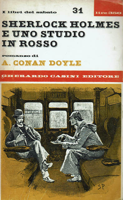 Sherlock Holmes e uno studio in rosso