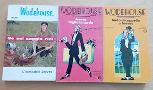 Stock di 3 libri di Wodehouse (Titoli nelle note)