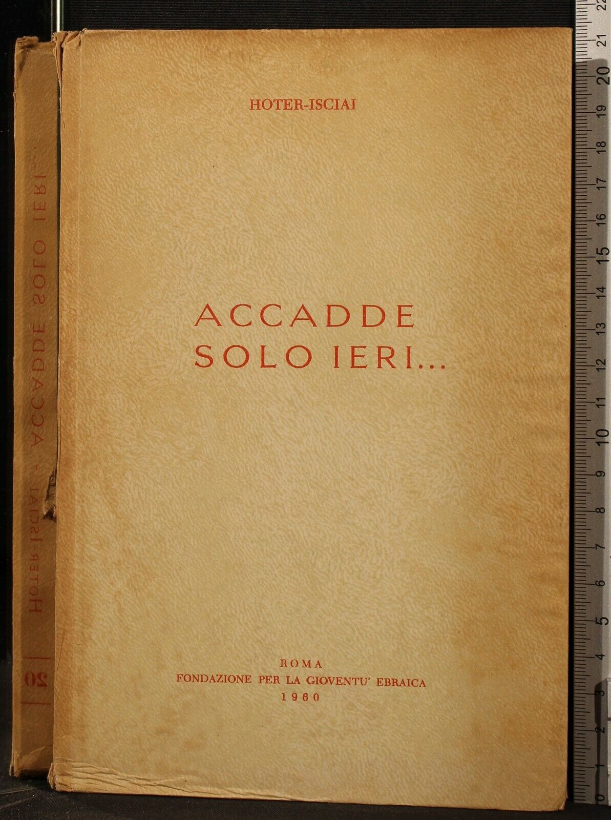 Accadde solo ieri.