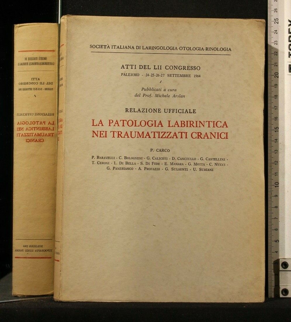 ATTI DEL LII CONGRESSO LA PATOLOGIA LABIRINTICA NEI