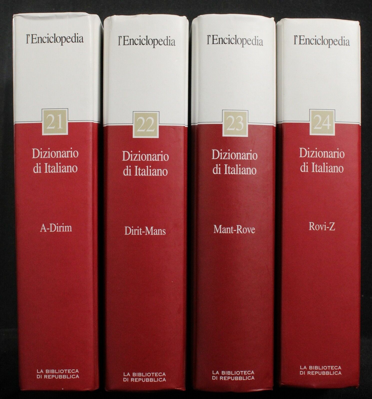 L'ENCICLOPEDIA.DIZIONARIO DI ITALIANO.VOL 21 A 24