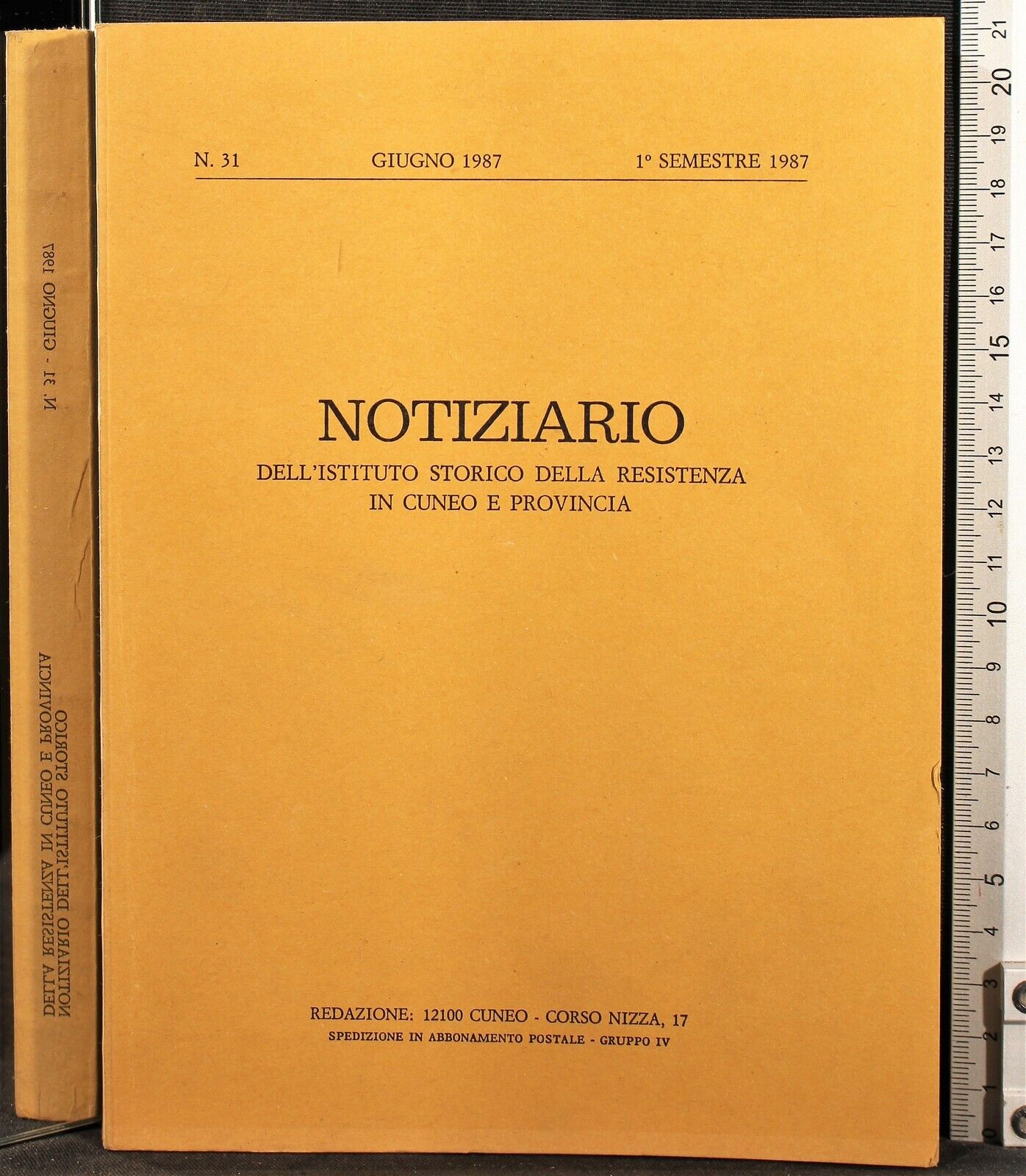 Notiziario istituto resistenza Cuneo. N31/Giugno 1987