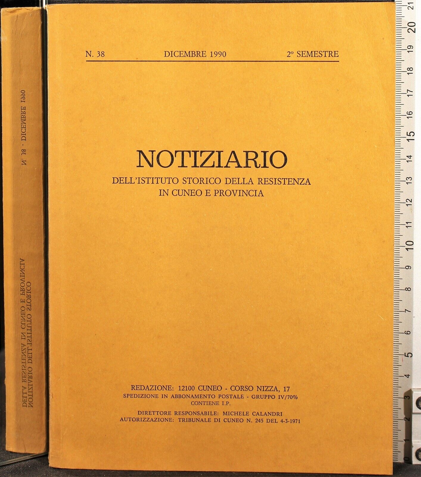 Notiziario istituto resistenza Cuneo. N38/Dicembre '90