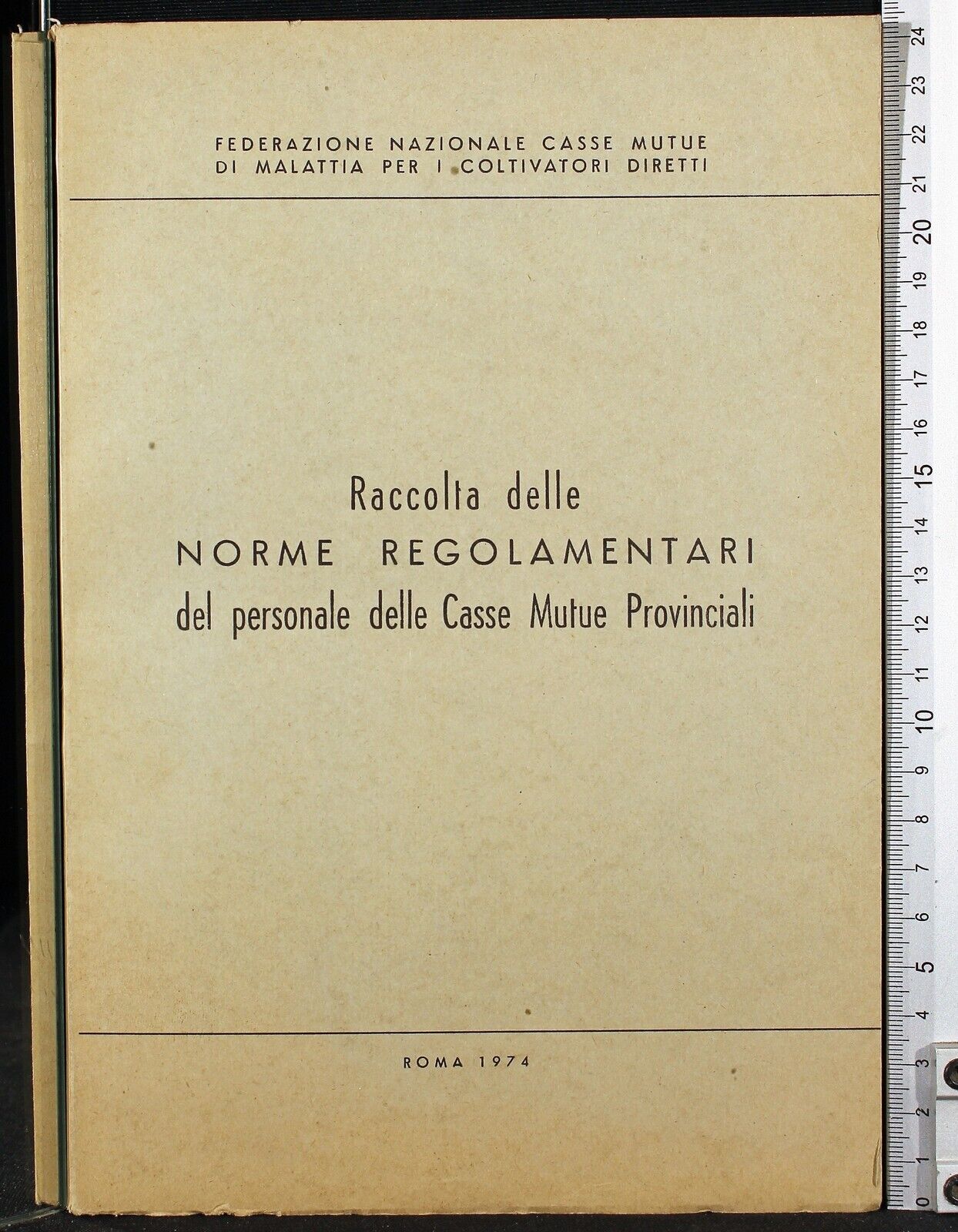 Raccolta delle norme regolamentari del personale.