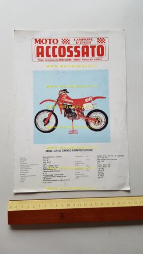 Accossato produzione modelli cross enduro 50 80 1982 depliant originale