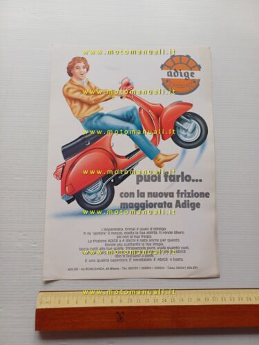 Adige frizioni speciali per Vespa 50-125-150 depliant originale