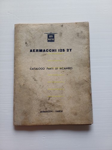 Aermacchi 125 2T 1958 catalogo ricambi originale